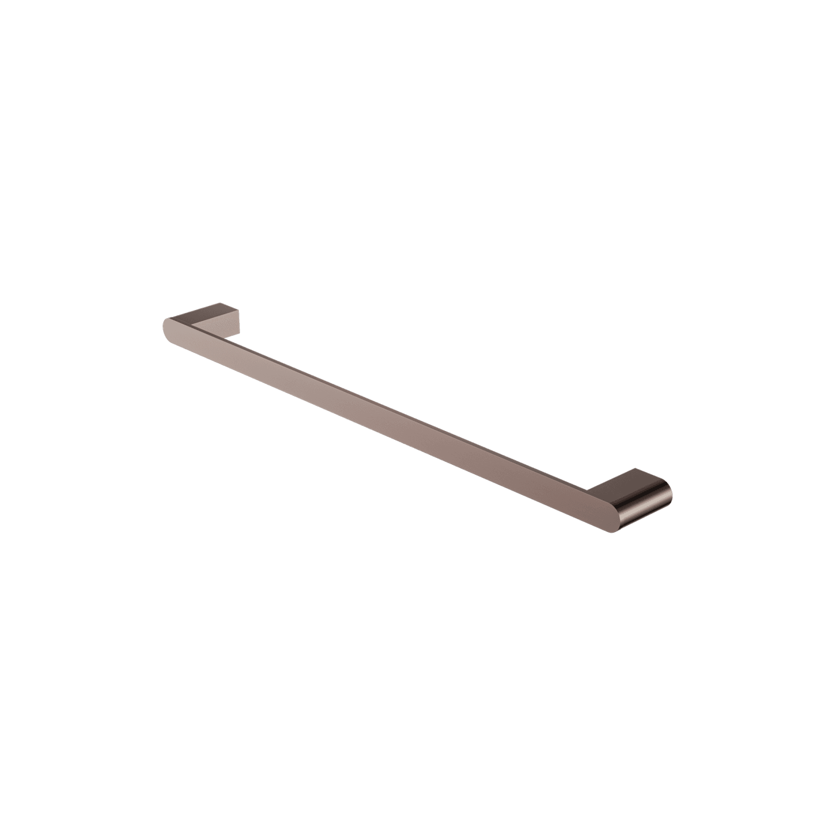 Bianca Single Towel Rail 600mm | Brushed Bronze gallery detail image