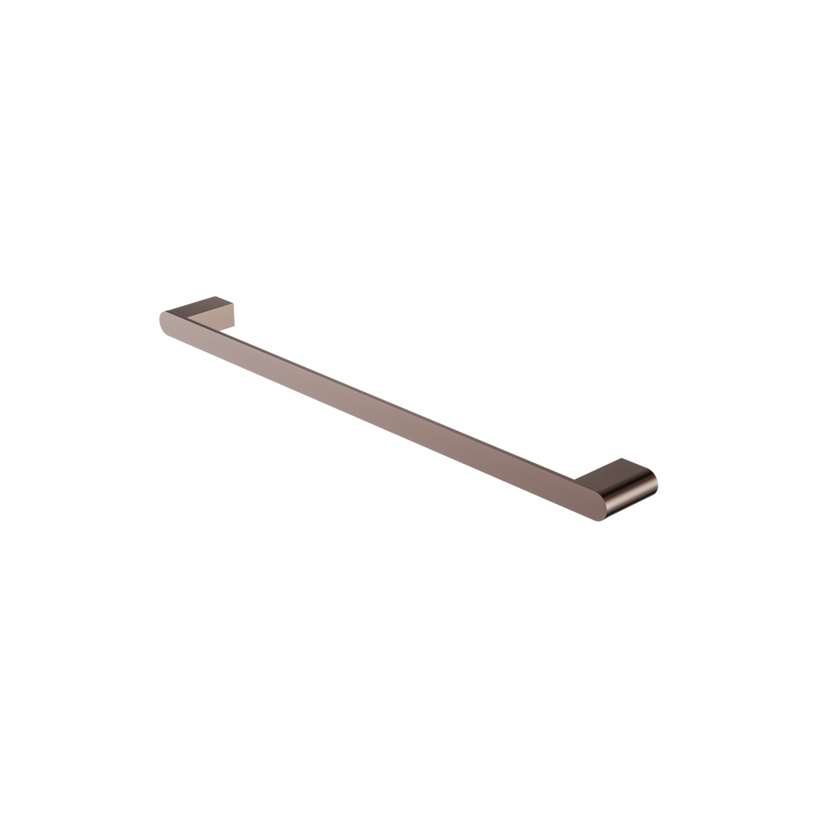 Bianca Single Towel Rail 800mm | Brushed Bronze gallery detail image