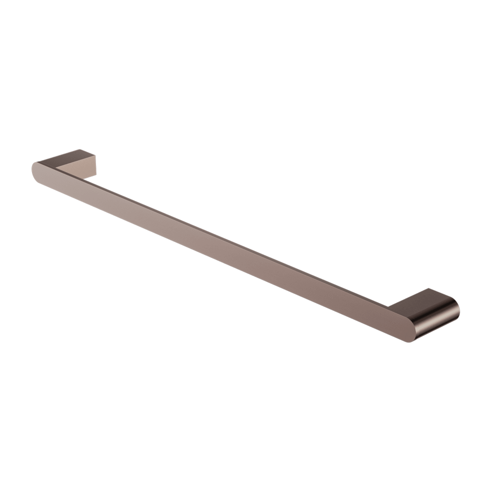 Bianca Single Towel Rail 800mm | Brushed Bronze gallery detail image