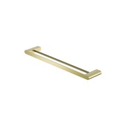 Bianca Double Towel Rail 600mm | Brushed Gold gallery detail image