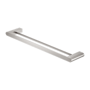 Bianca Double Towel Rail 600mm | Brushed Nickel gallery detail image