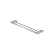 Bianca Double Towel Rail 600mm | Brushed Nickel gallery detail image