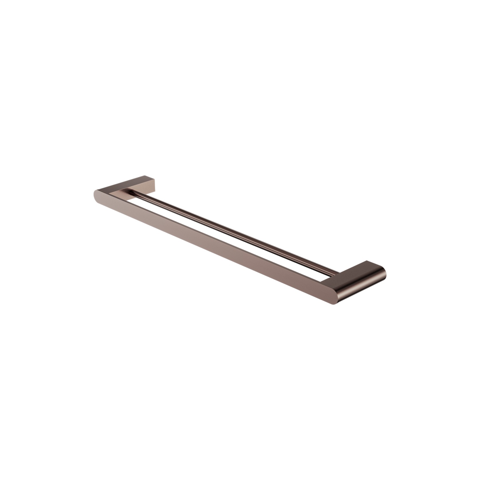 Bianca Double Towel Rail 600mm | Brushed Bronze gallery detail image