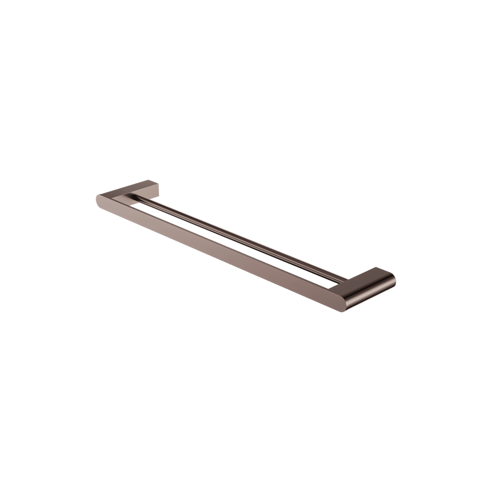 Bianca Double Towel Rail 800mm | Brushed Bronze gallery detail image