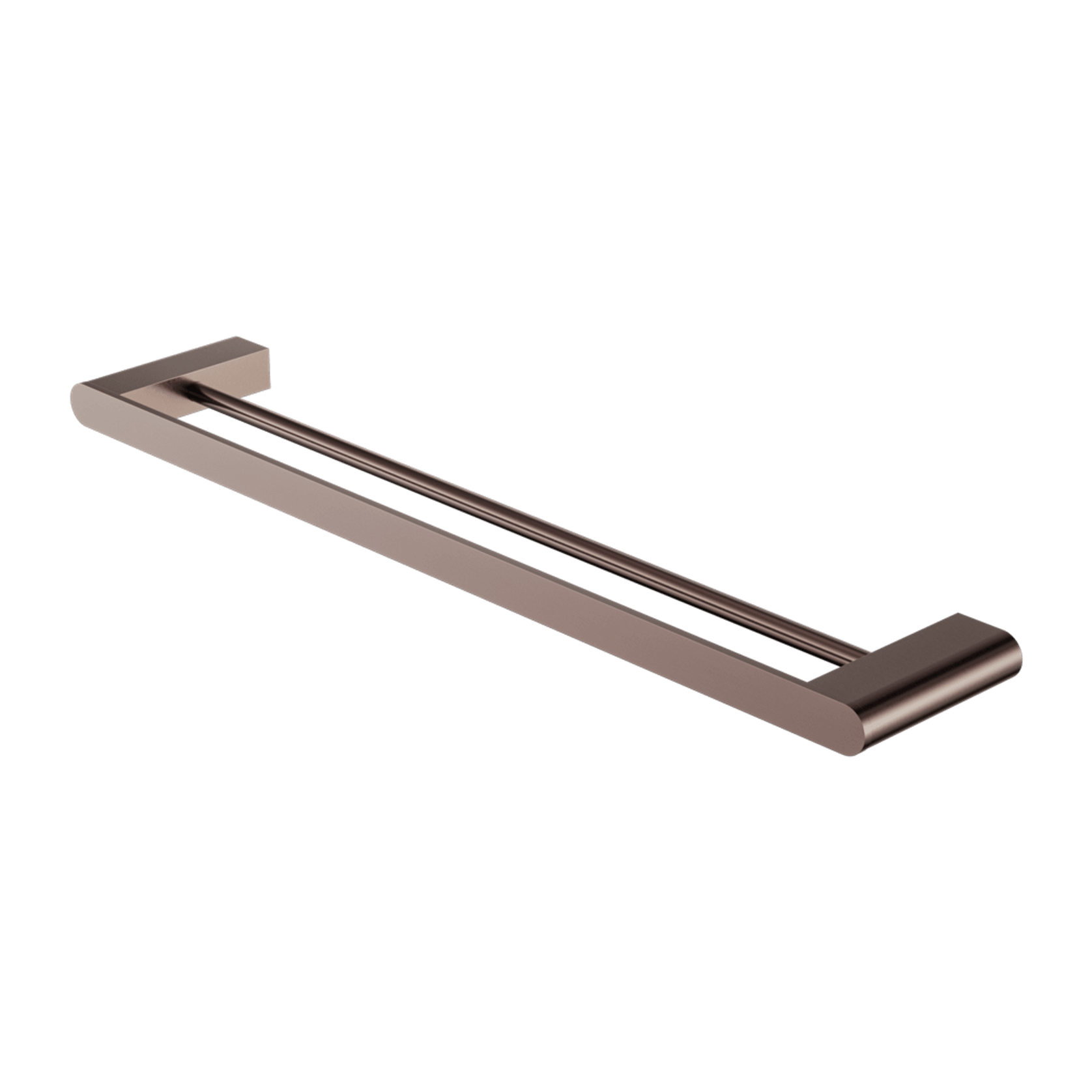 Bianca Double Towel Rail 800mm | Brushed Bronze gallery detail image