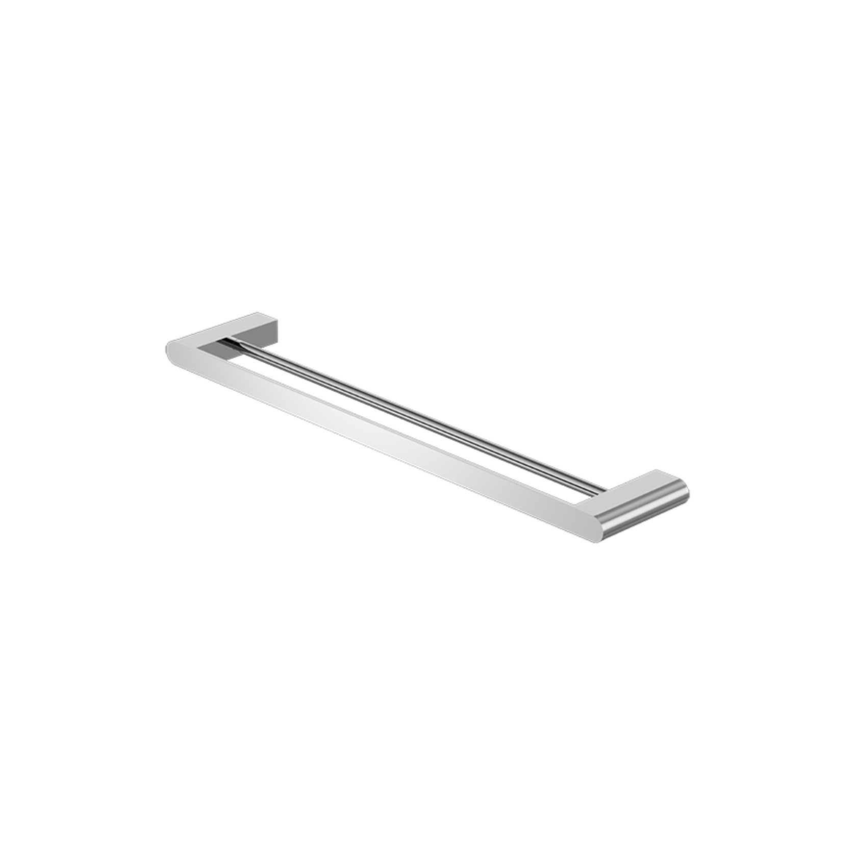 Bianca Double Towel Rail 600mm | Chrome gallery detail image