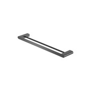 Bianca Double Towel Rail 600mm | Gun Metal gallery detail image