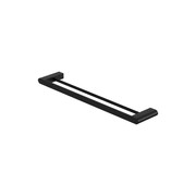 Bianca Double Towel Rail 600mm | Matte Black gallery detail image