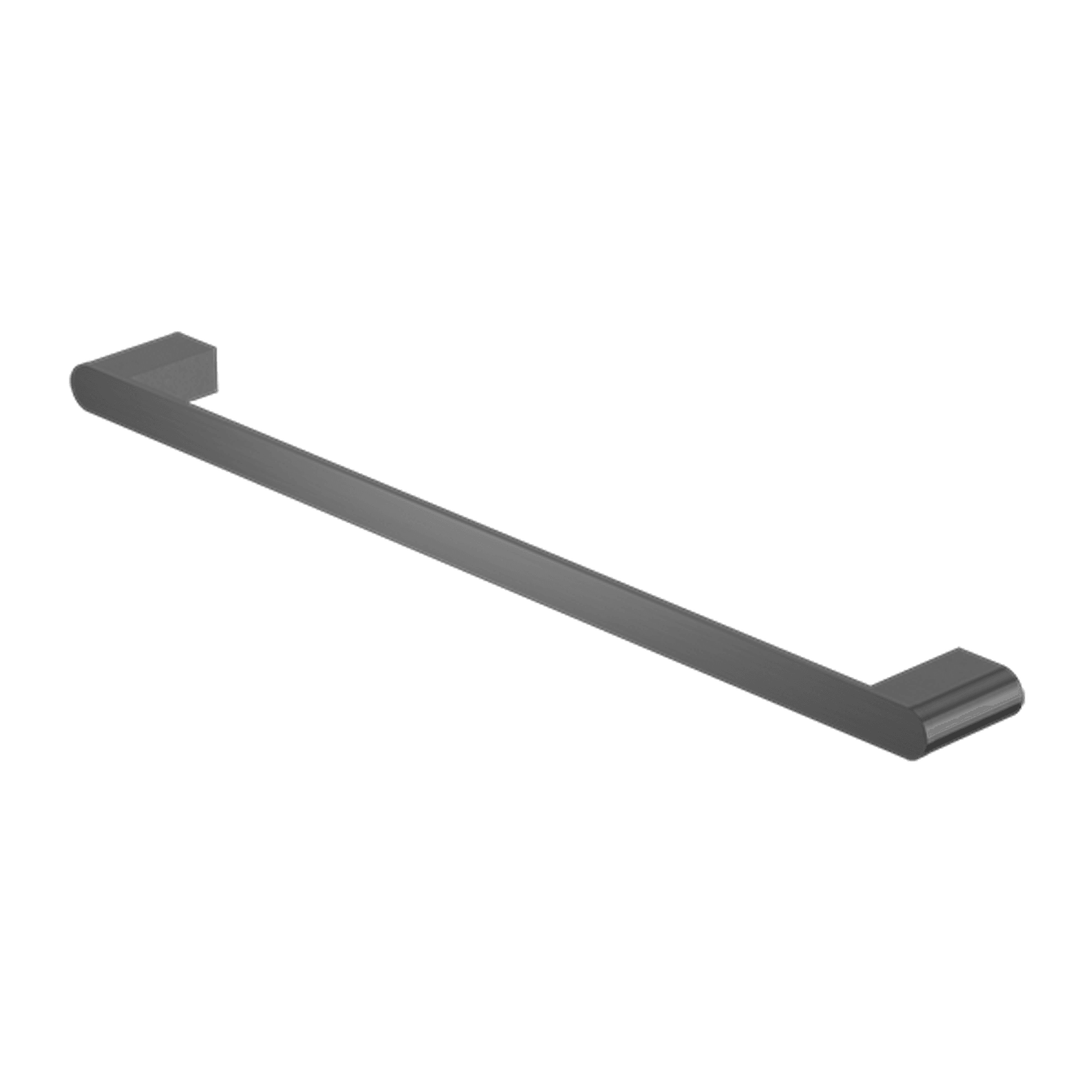 Bianca Single Towel Rail 600mm | Gun Metal gallery detail image