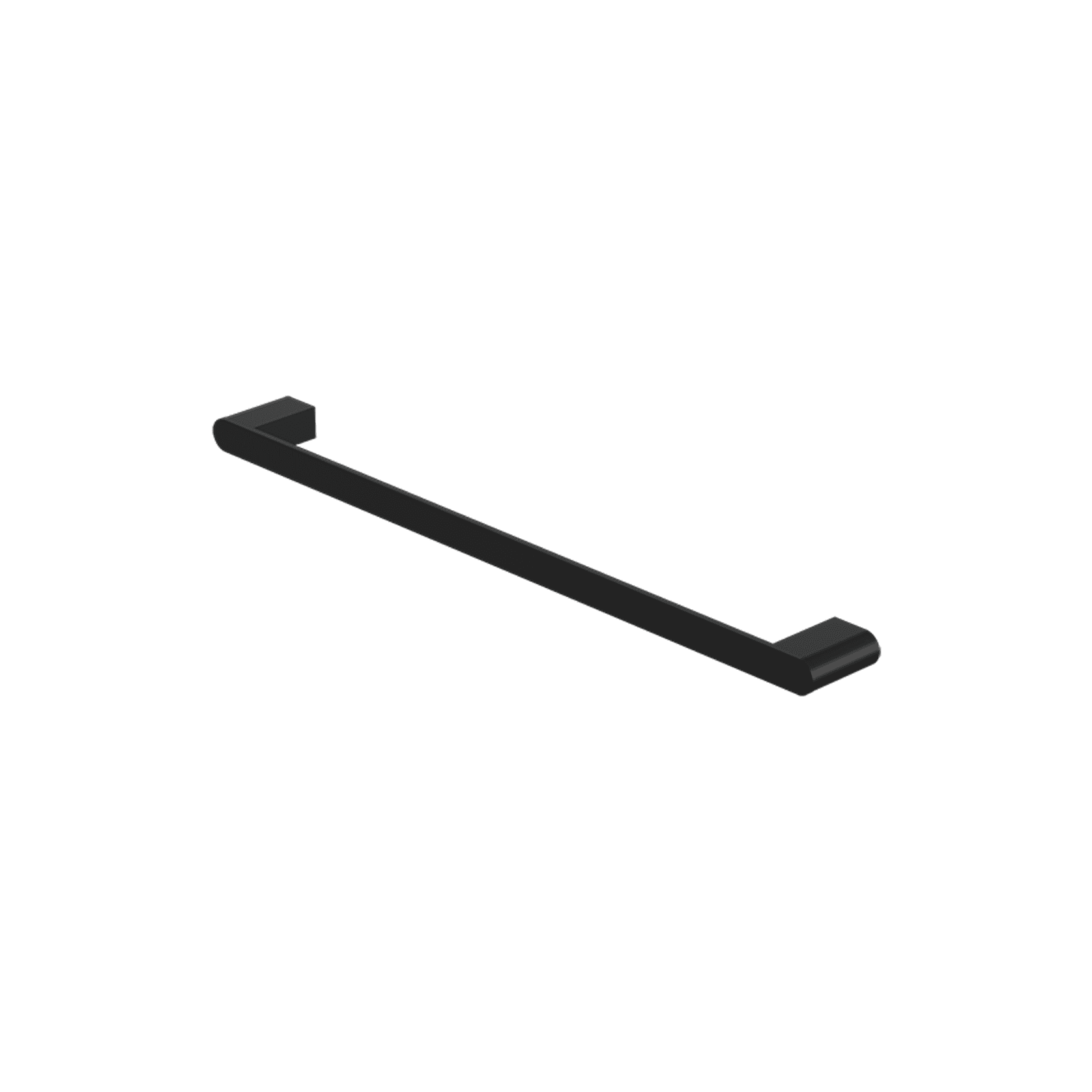 Bianca Single Towel Rail 600mm | Matte Black gallery detail image