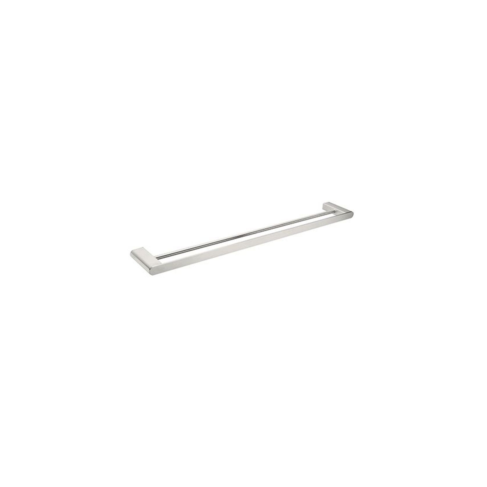 Bianca Double Towel Rail 800mm | Brushed Nickel gallery detail image