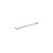 Bianca Double Towel Rail 800mm | Brushed Nickel gallery detail image