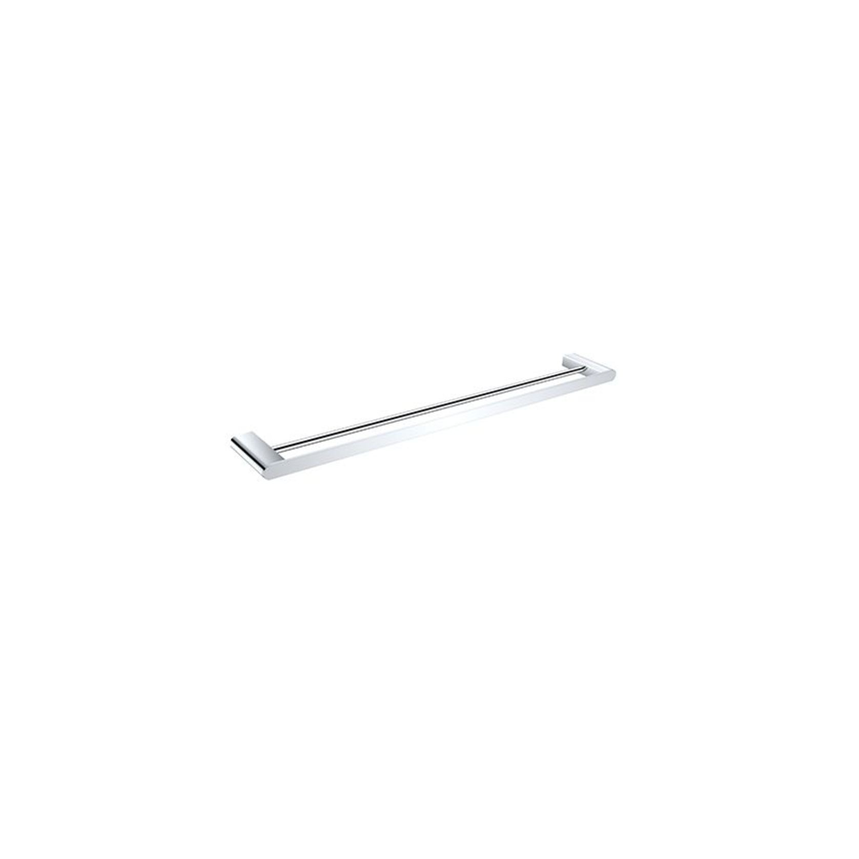 Bianca Double Towel Rail 800mm | Chrome gallery detail image
