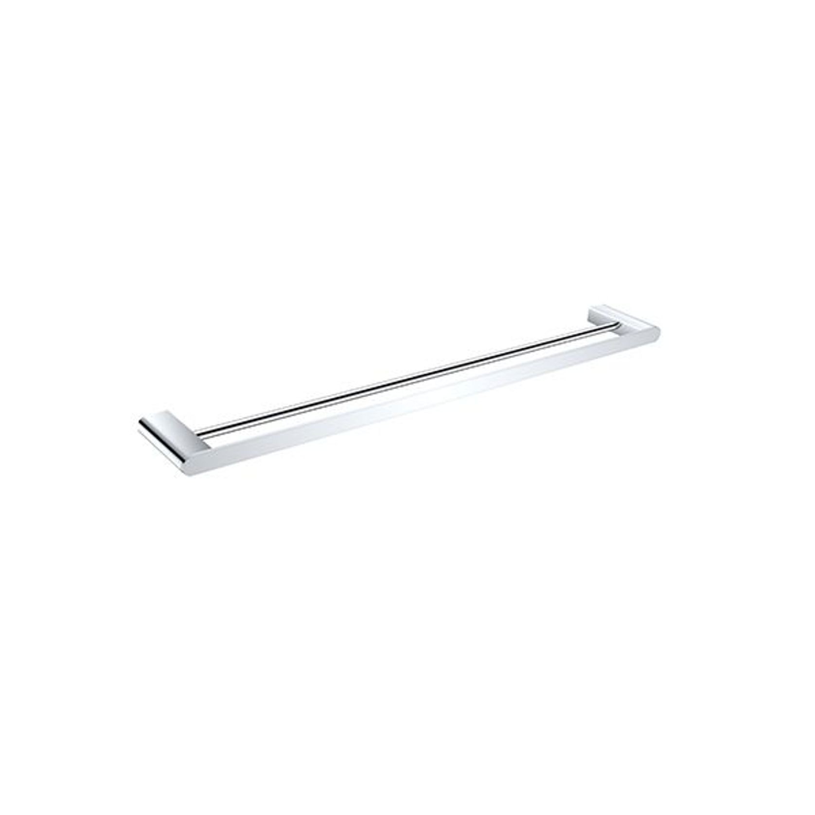 Bianca Double Towel Rail 800mm | Chrome gallery detail image
