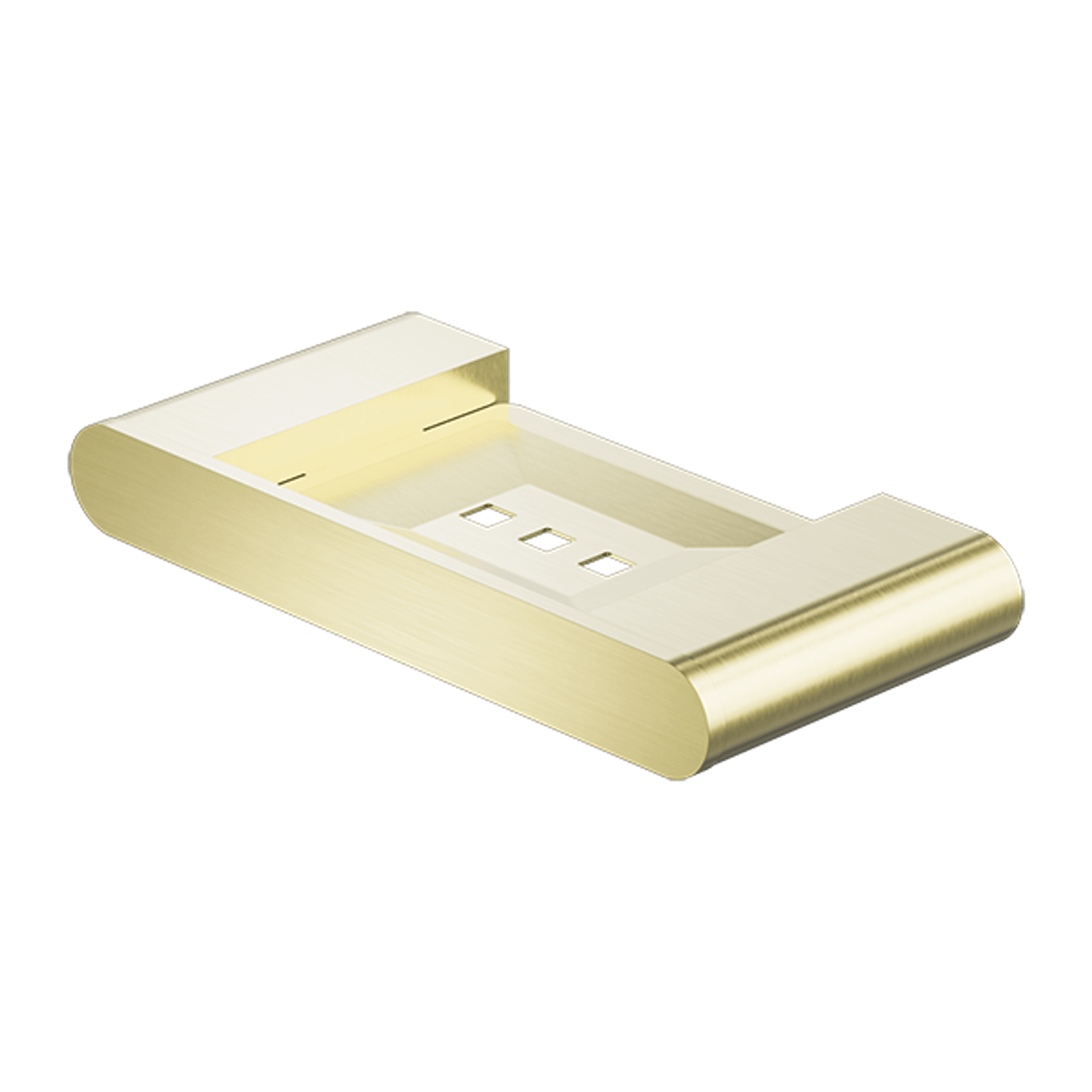 Bianca Soap Dish Holder | Brushed Gold gallery detail image