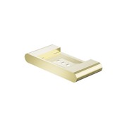 Bianca Soap Dish Holder | Brushed Gold gallery detail image