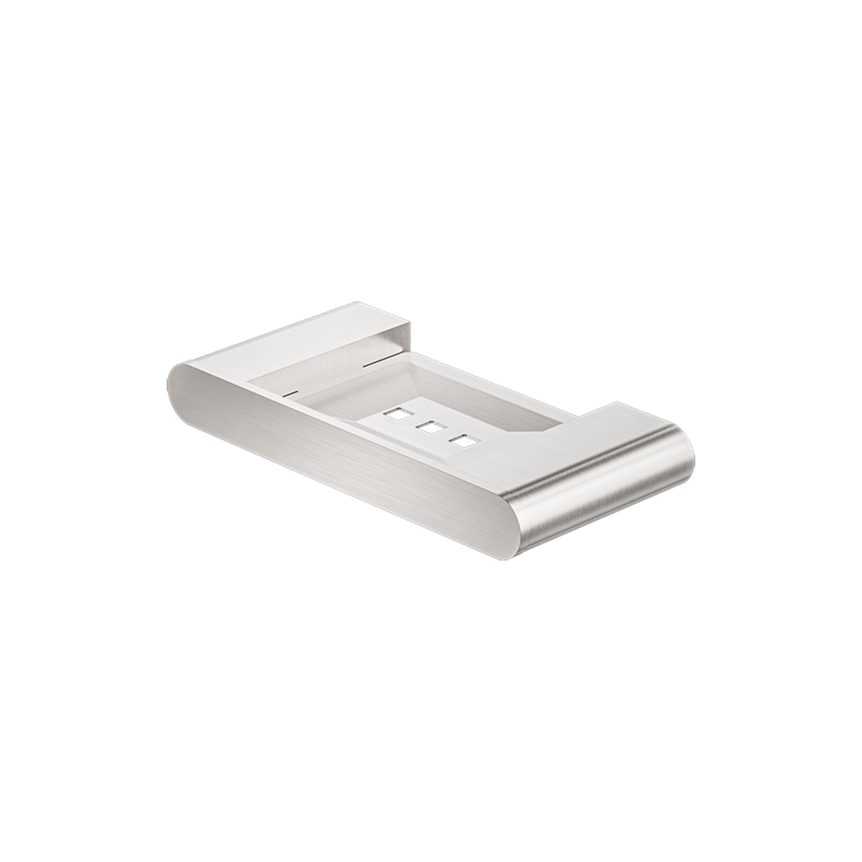 Bianca Soap Dish Holder | Brushed Nickel gallery detail image