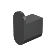 Bianca Robe Hook | Matte Black gallery detail image