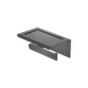 Bianca Toilet Roll Holder & Phone Holder | Gun Metal gallery detail image