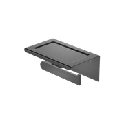 Bianca Toilet Roll Holder & Phone Holder | Gun Metal gallery detail image