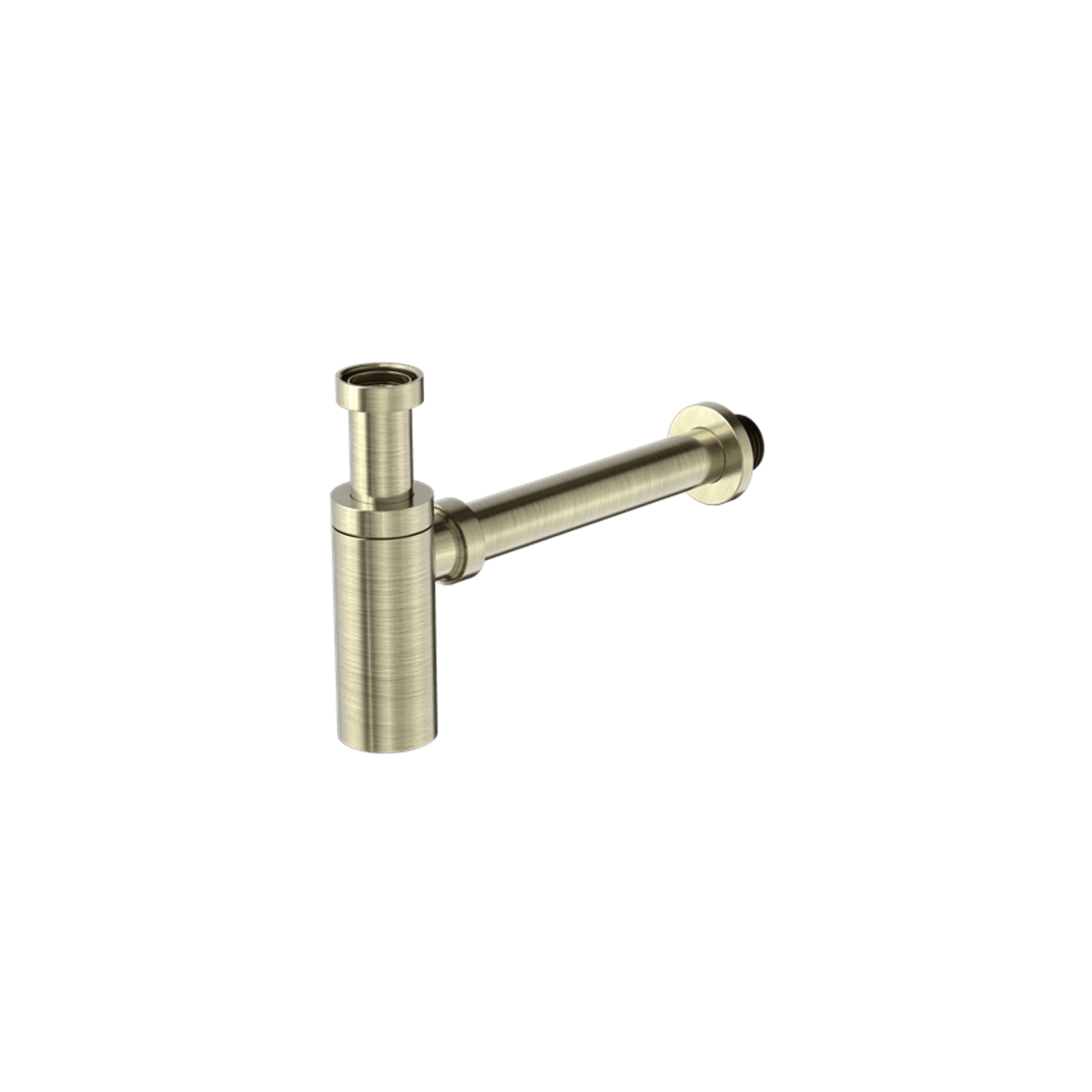 40mm Round Bottle Trap Aged Brass gallery detail image