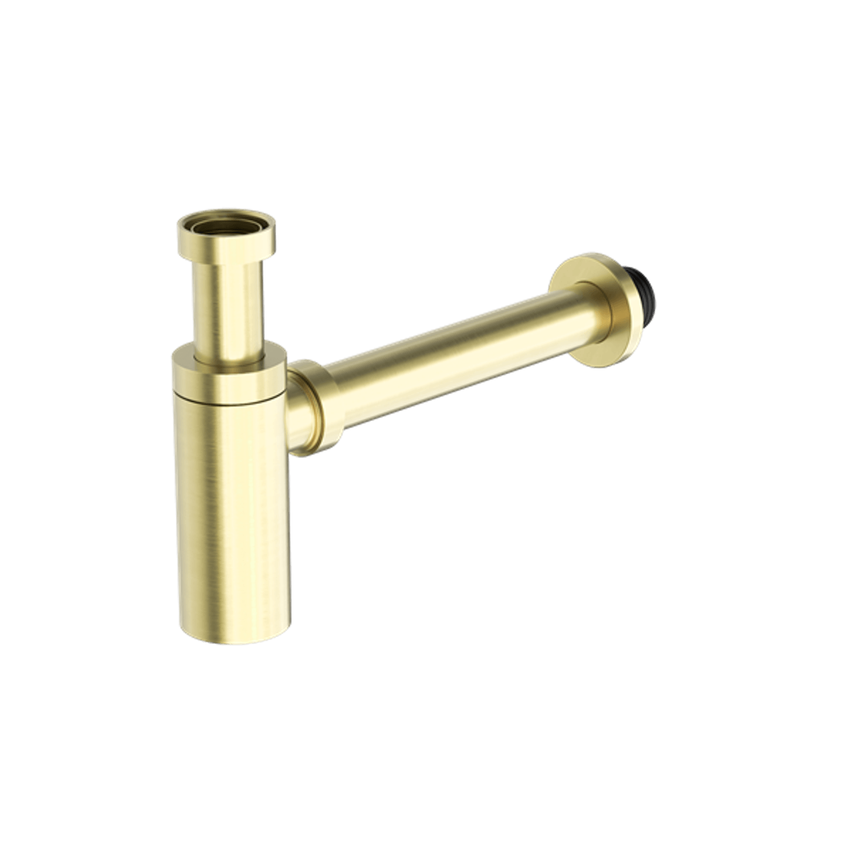 40mm Round Bottle Trap Brushed Gold gallery detail image