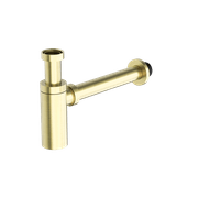 40mm Round Bottle Trap Brushed Gold gallery detail image
