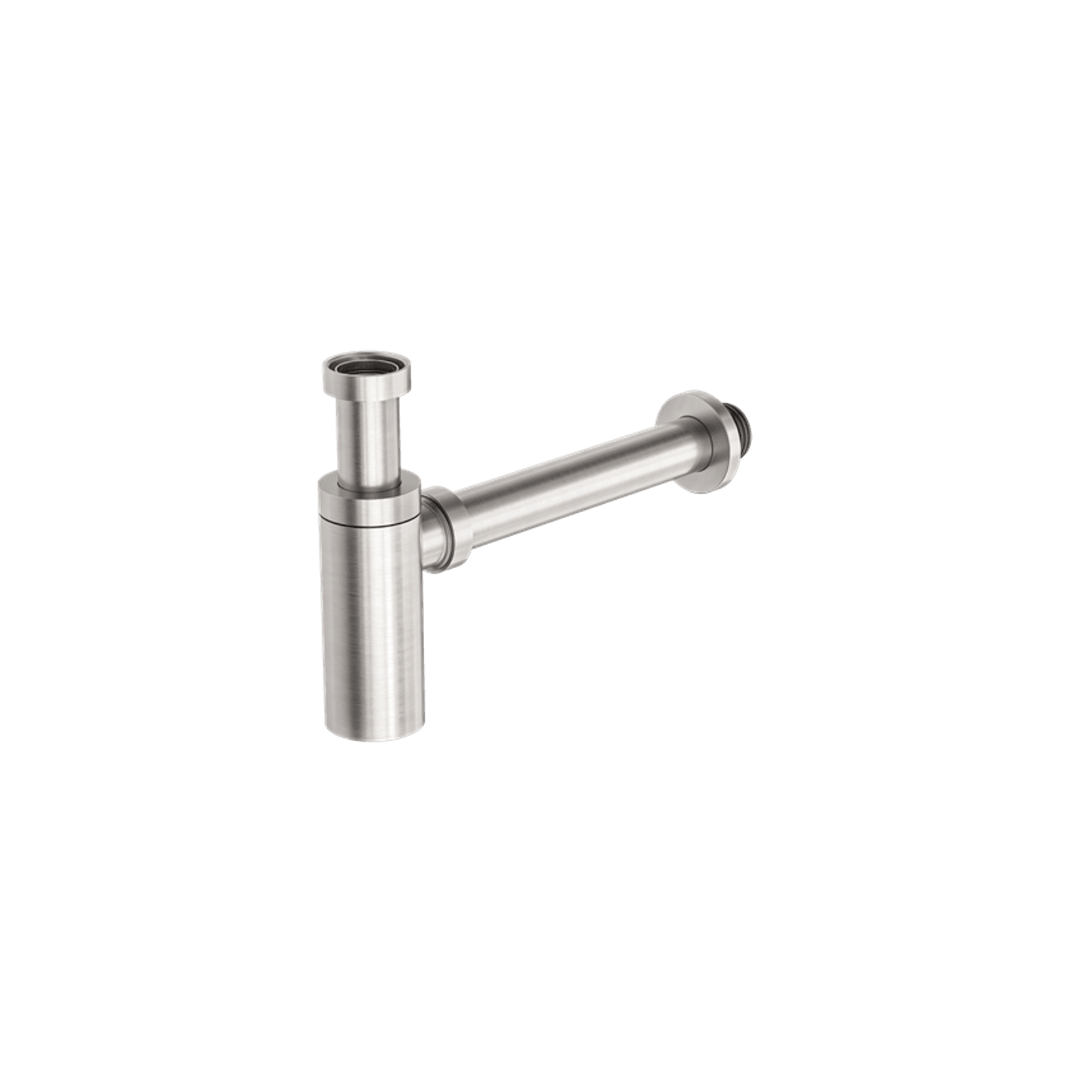 40mm Round Bottle Trap Brushed Nickel gallery detail image