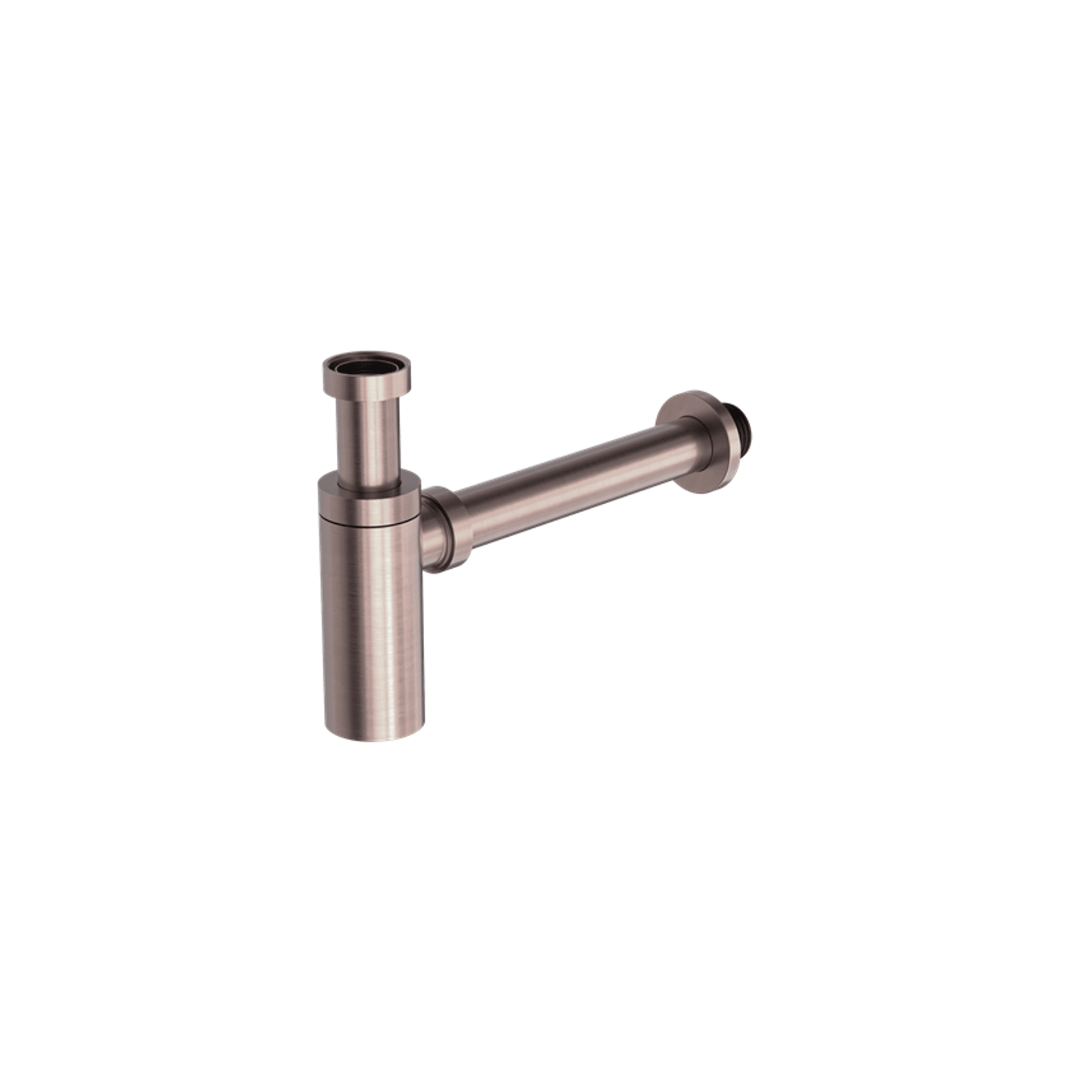 40mm Round Bottle Trap Brushed Bronze gallery detail image