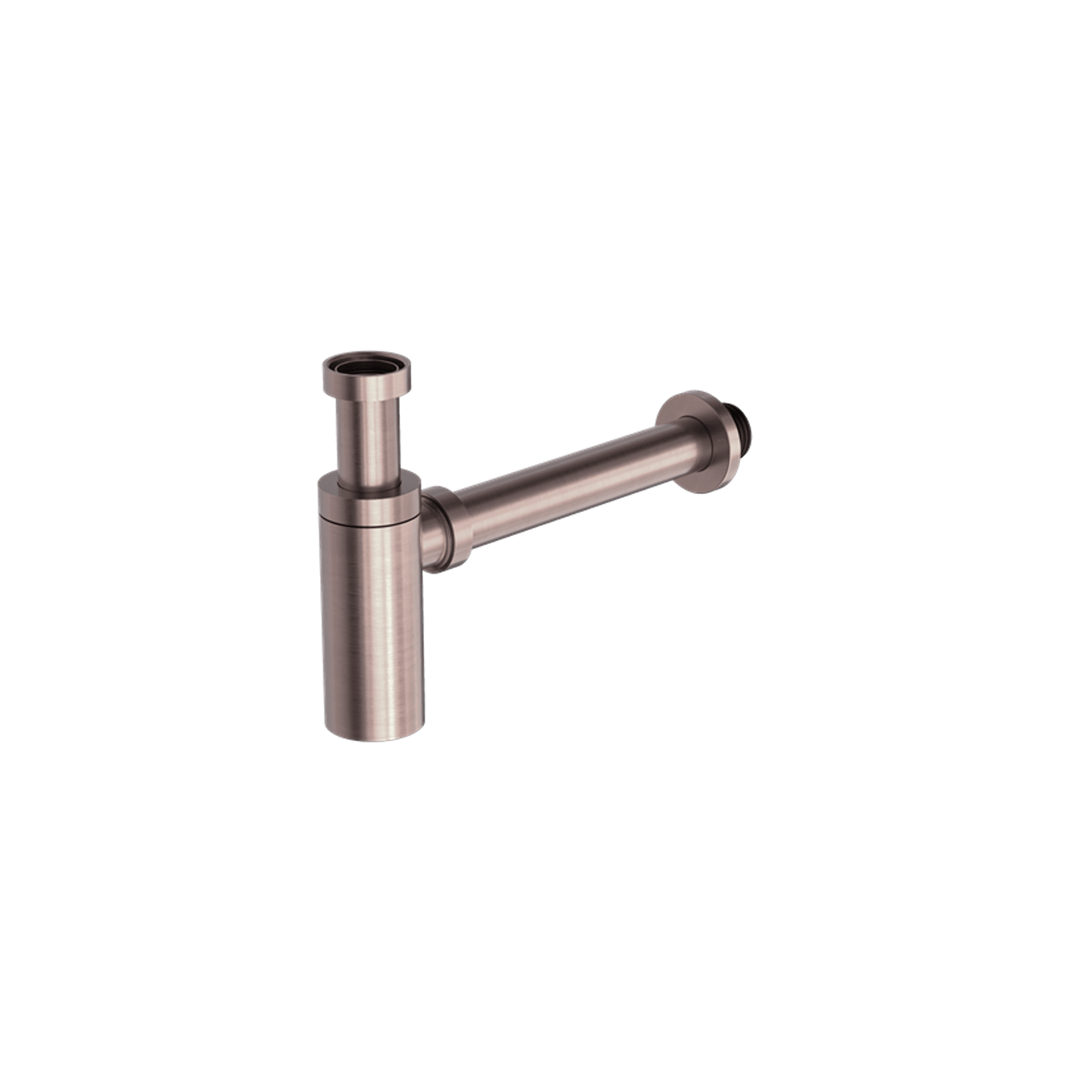 40mm Round Bottle Trap Brushed Bronze gallery detail image