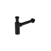 40mm Round Bottle Trap Matte Black gallery detail image