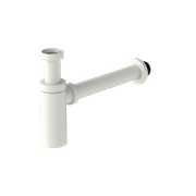 40mm Round Bottle Trap Matte White gallery detail image