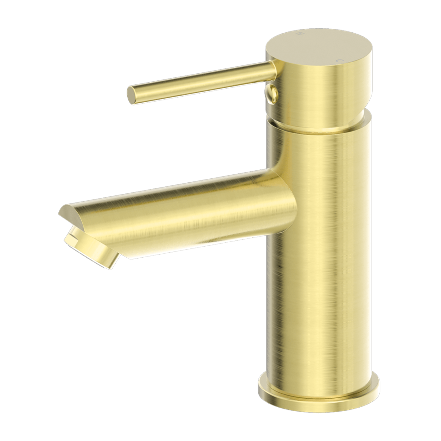 Dolce Basin Mixer Straight Spout All Pressure Brushed Gold gallery detail image