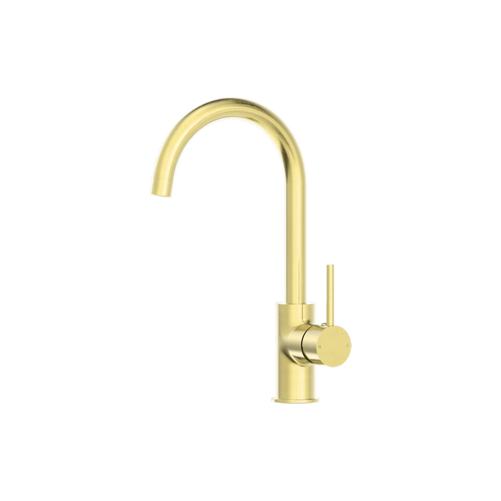 Dolce Kitchen Mixer Gooseneck All Pressure Brushed Gold gallery detail image