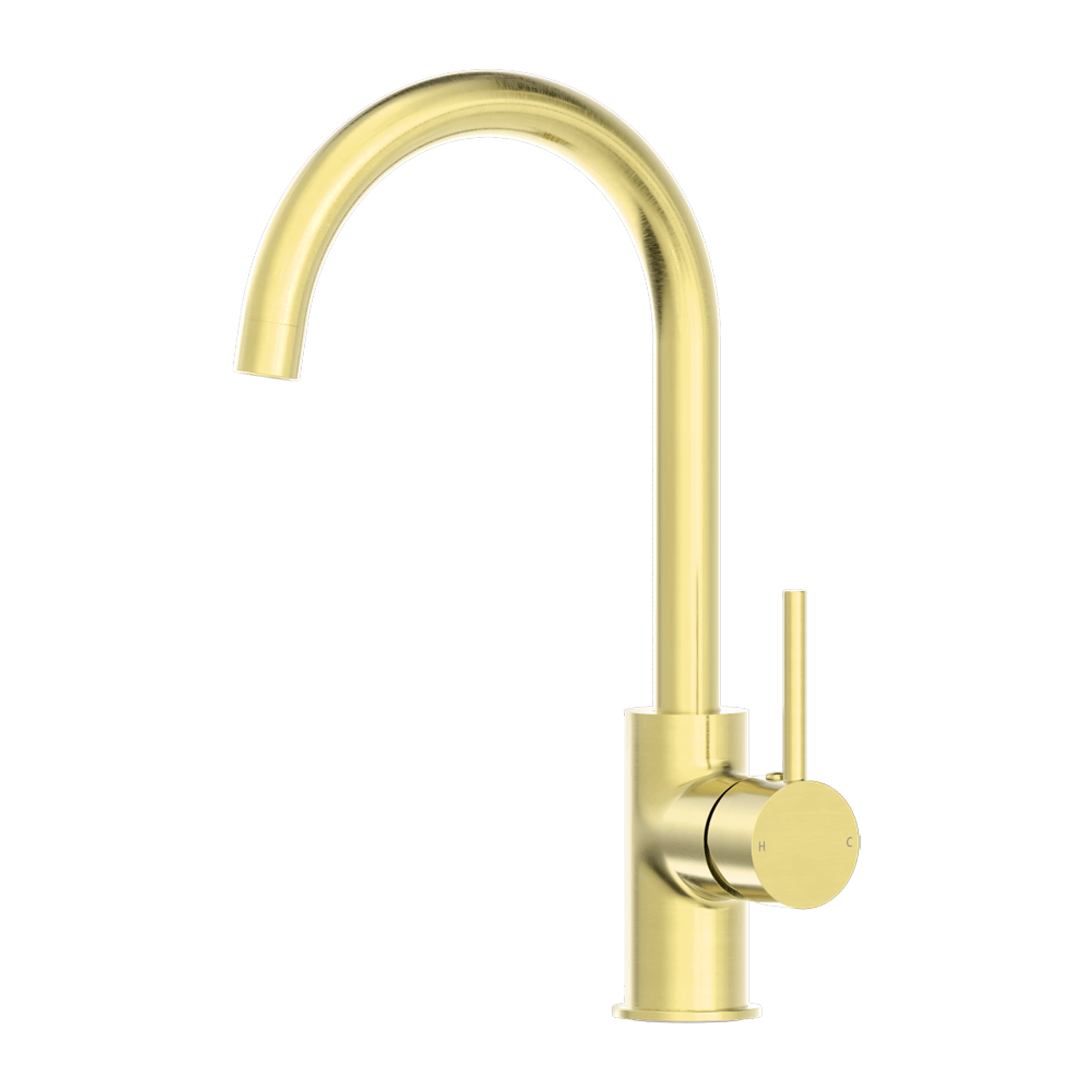Dolce Kitchen Mixer Gooseneck All Pressure Brushed Gold gallery detail image