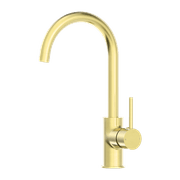 Dolce Kitchen Mixer Gooseneck All Pressure Brushed Gold gallery detail image