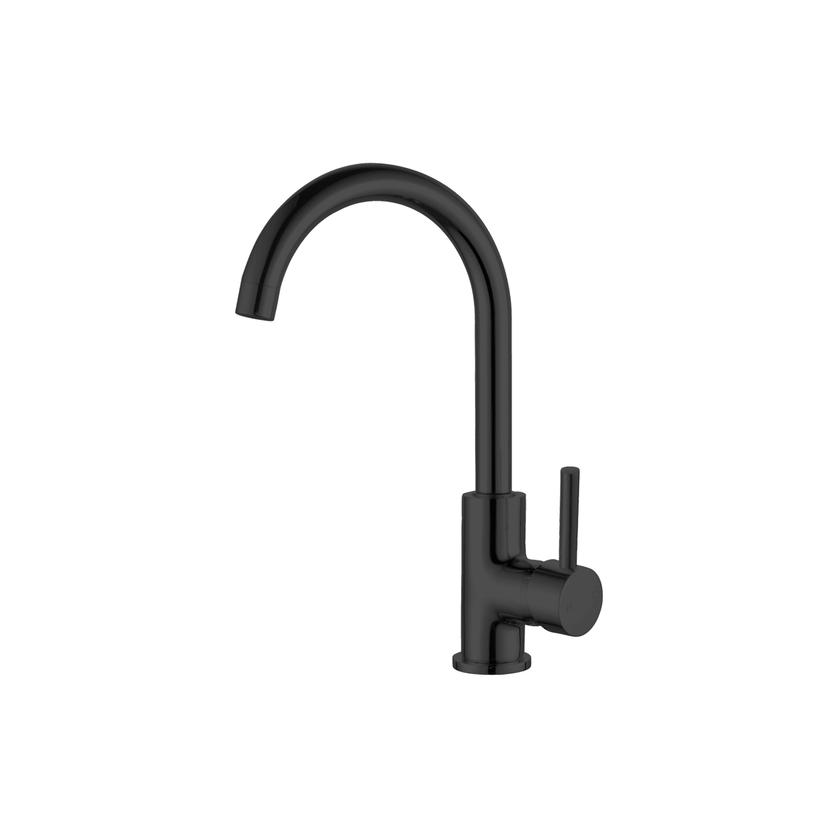 Dolce Kitchen Mixer Gooseneck All Pressure Matte Black gallery detail image