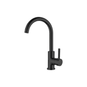 Dolce Kitchen Mixer Gooseneck All Pressure Matte Black gallery detail image