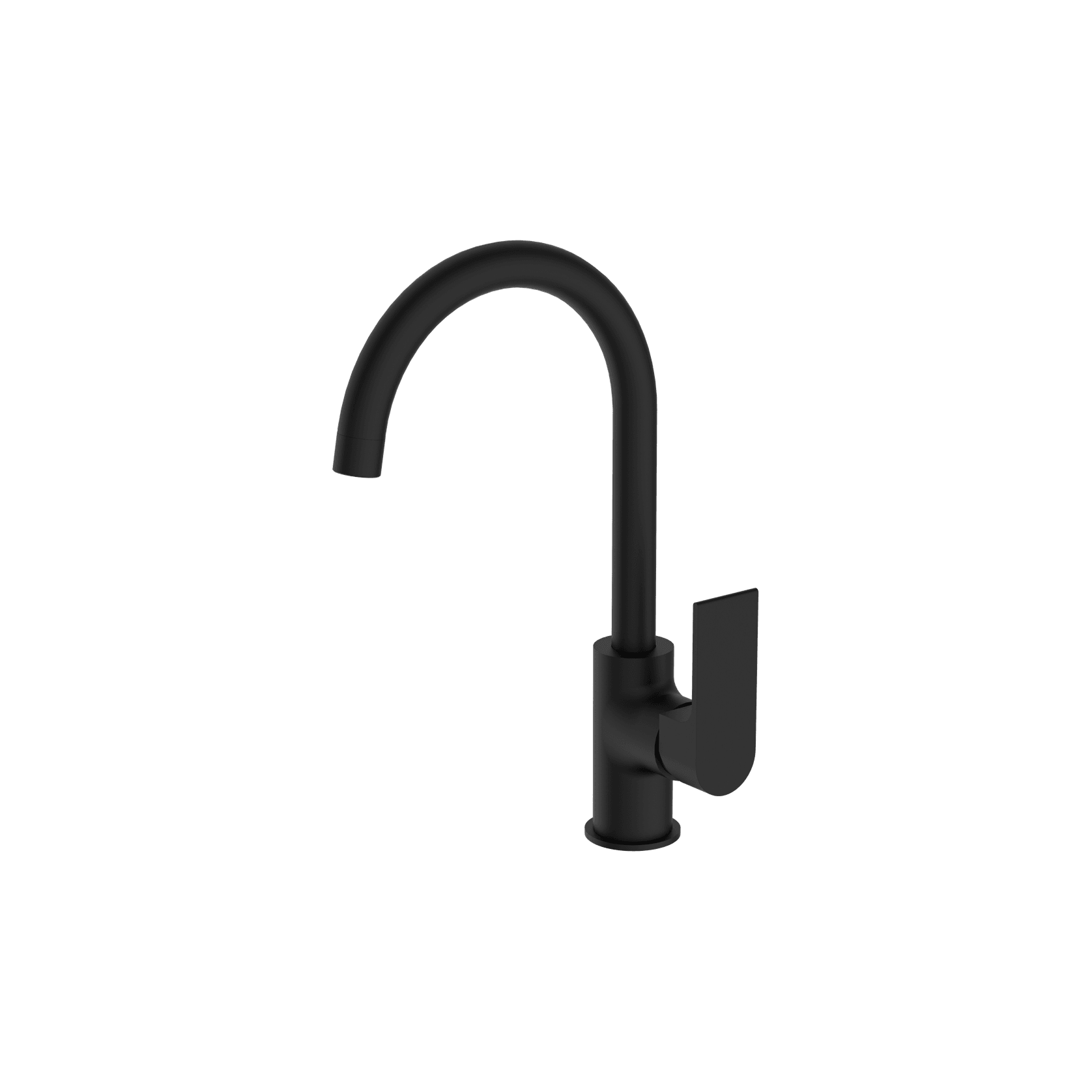 Bianca Kitchen Mixer Gooseneck Spout All Pressure Matte Black gallery detail image
