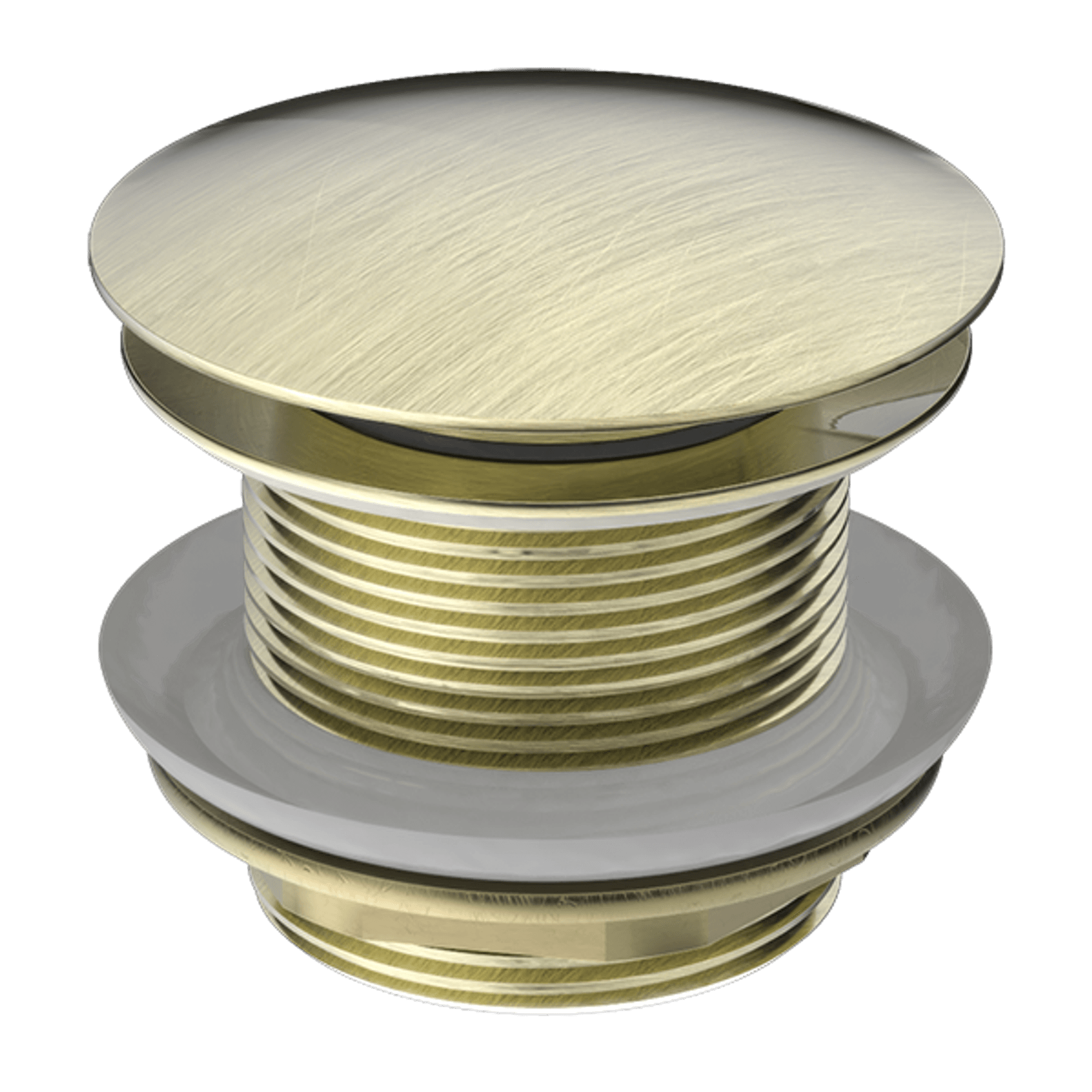 40mm Bath Pop-Up Plug With Removabel Waste No Overflow Aged Brass gallery detail image