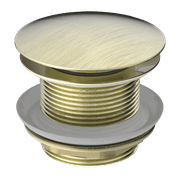 40mm Bath Pop-Up Plug With Removabel Waste No Overflow Aged Brass gallery detail image