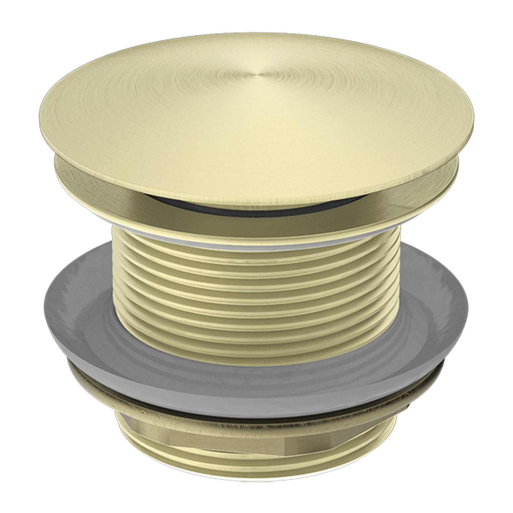 40mm Bath Pop-Up Plug With Removabel Waste No Overflow Brushed Gold gallery detail image