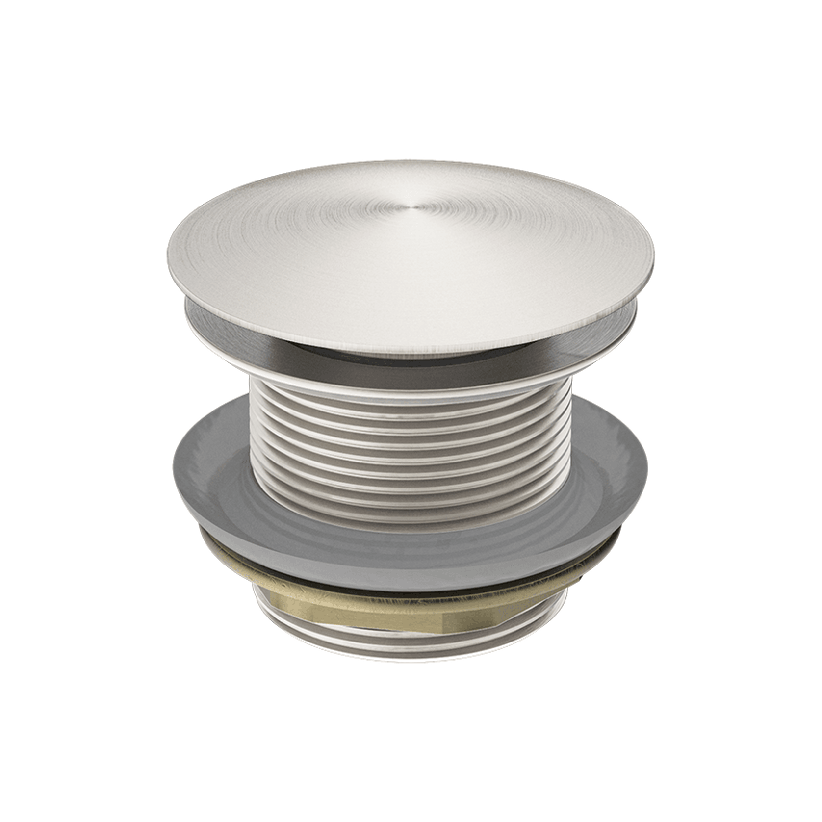 40mm Bath Pop-Up Plug With Removabel Waste No Overflow Brushed Nickel gallery detail image