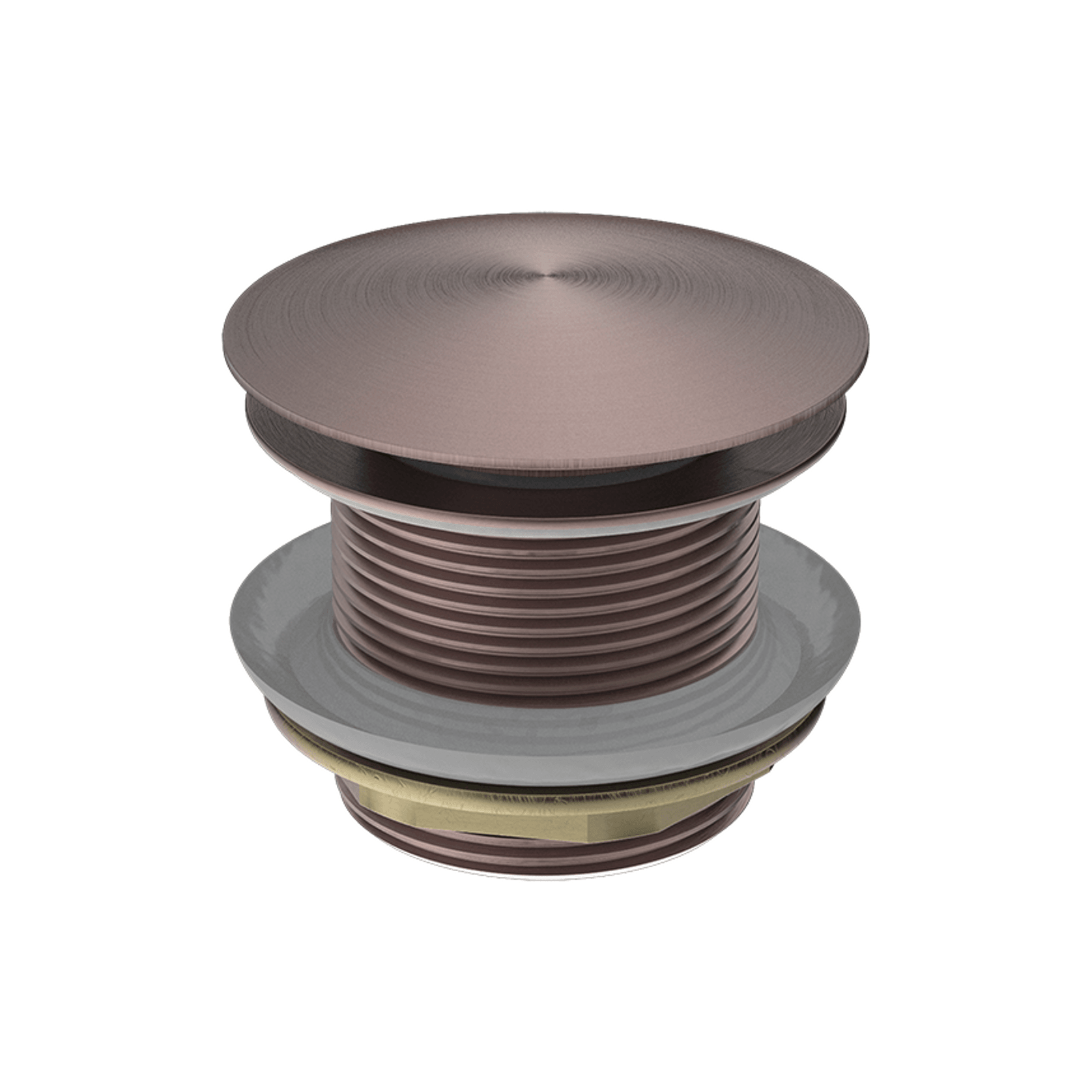 40mm Bath Pop-Up Plug With Removabel Waste No Overflow Brushed Bronze gallery detail image