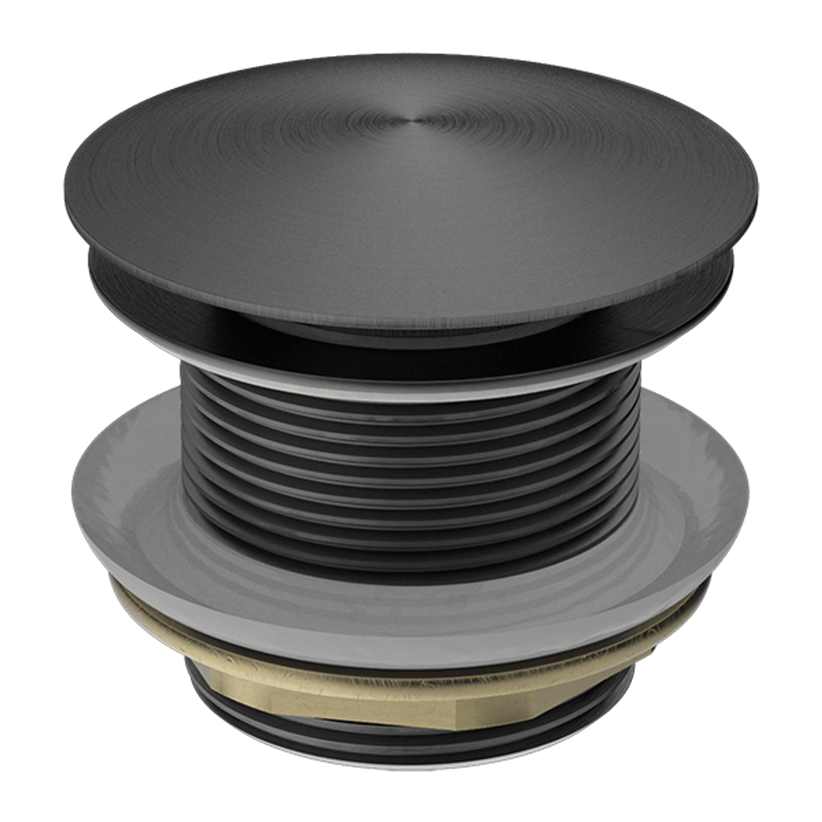 40mm Bath Pop-Up Plug With Removabel Waste No Overflow Gun Metal gallery detail image