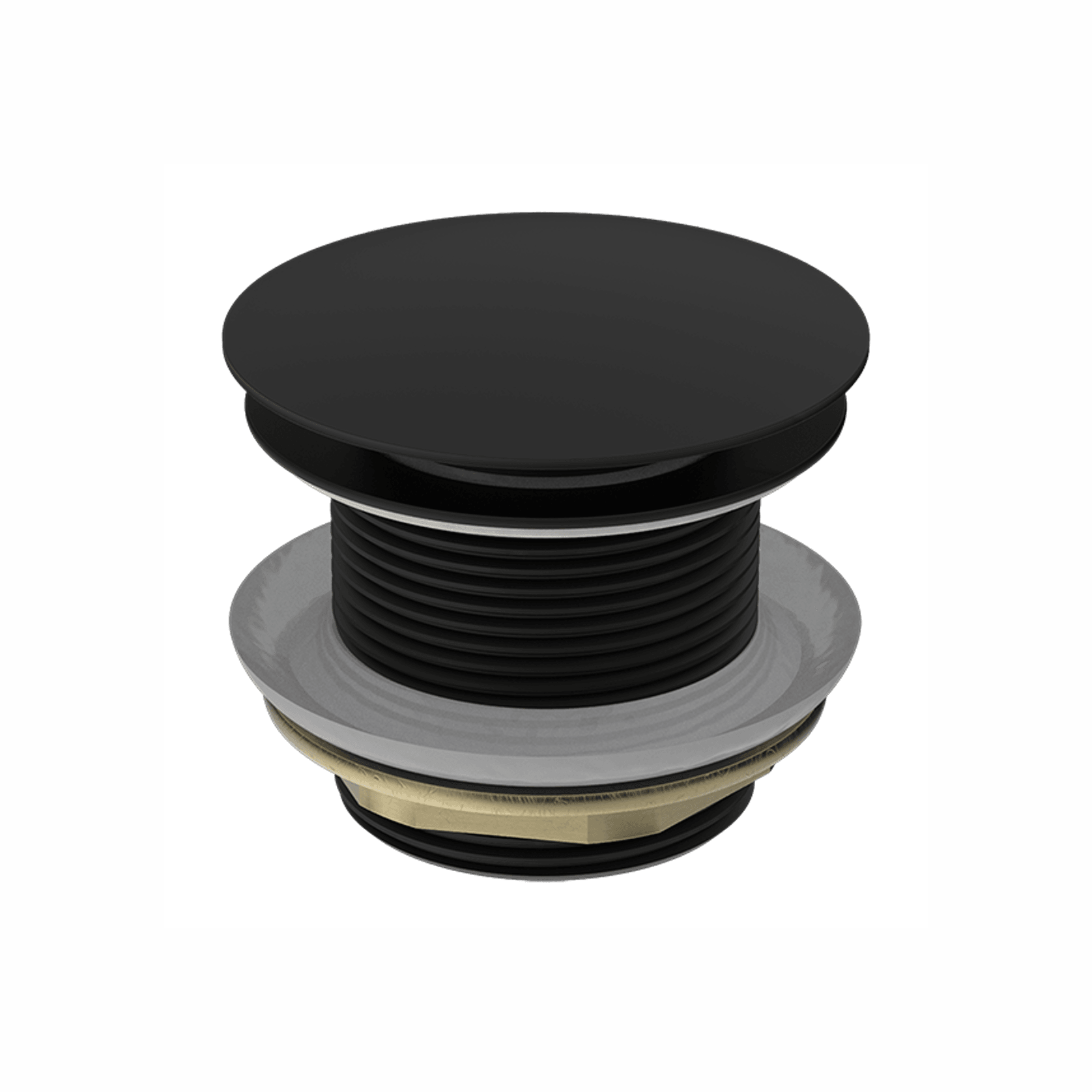 40mm Bath Pop-Up Plug With Removabel Waste No Overflow Matte Black gallery detail image