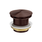 40mm Bath Pop-Up Plug With Removable Waste No Overflow Rome Bronze gallery detail image