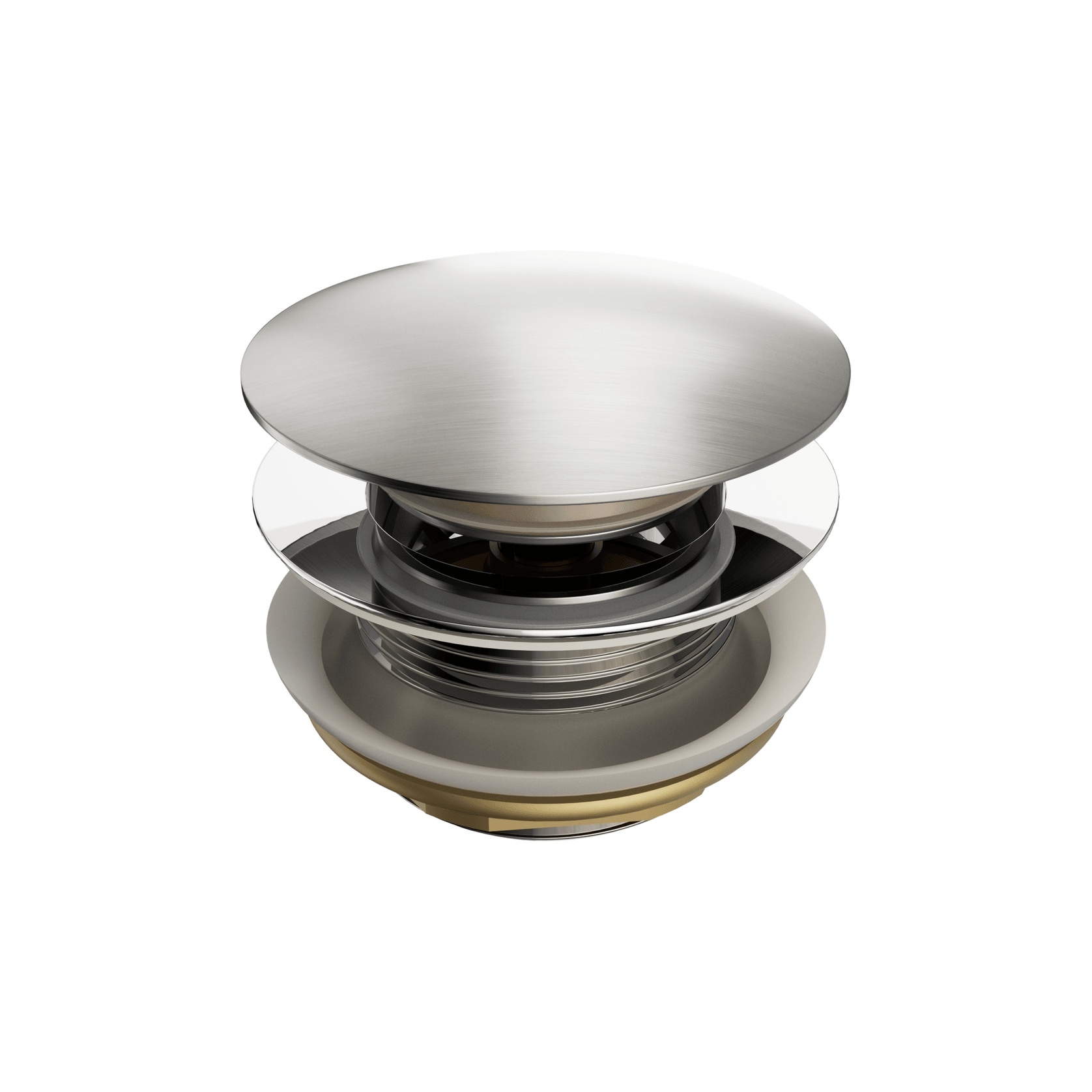 Short Pop Up Bath Waste 40mm Brushed Nickel gallery detail image