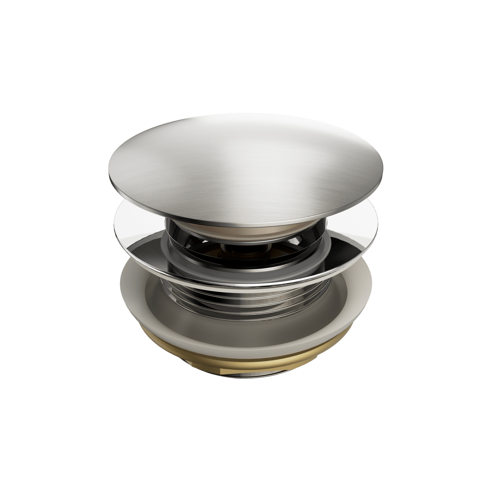 Short Pop Up Bath Waste 40mm Brushed Nickel gallery detail image