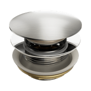 Short Pop Up Bath Waste 40mm Brushed Nickel gallery detail image